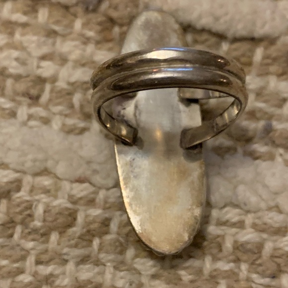 Genuine Webbed Turquoise Ring - Picture 8 of 9